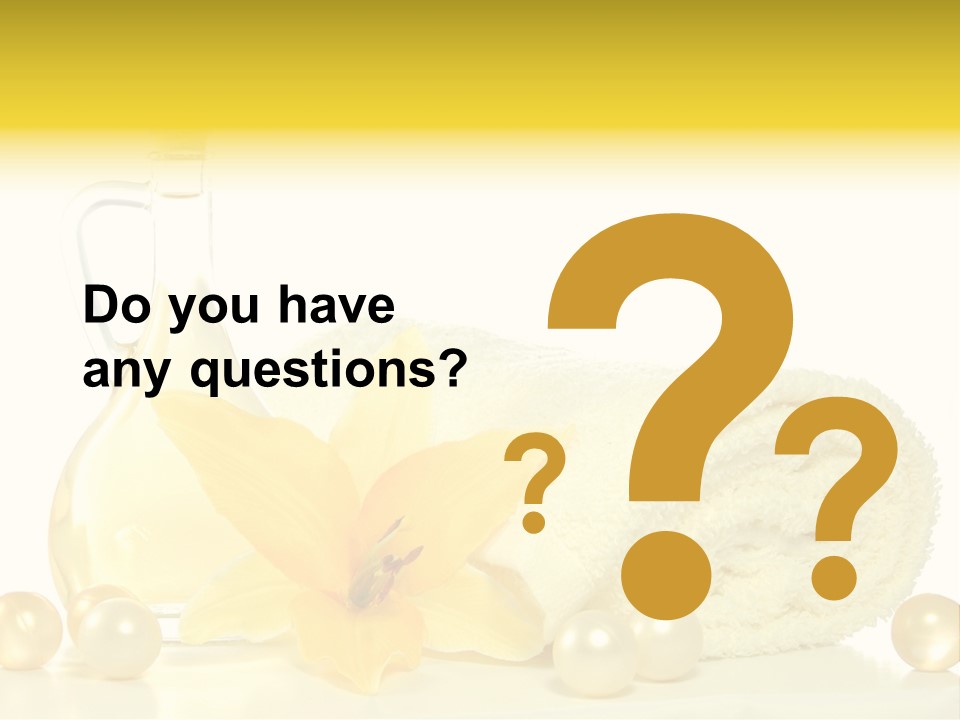 Spa Composition With Massage Oil Isolated On White Background PowerPoint Template