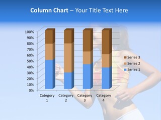 Sporty Woman Runner In Profile On A Hot Summer Day. A Lot Of Copy Space. PowerPoint Template