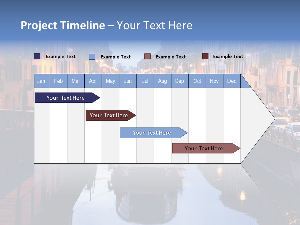 View Of The Milan Canal. Milan, Italy PowerPoint Template