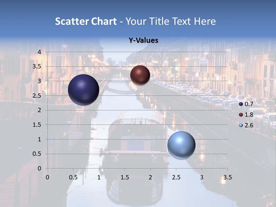 View Of The Milan Canal. Milan, Italy PowerPoint Template