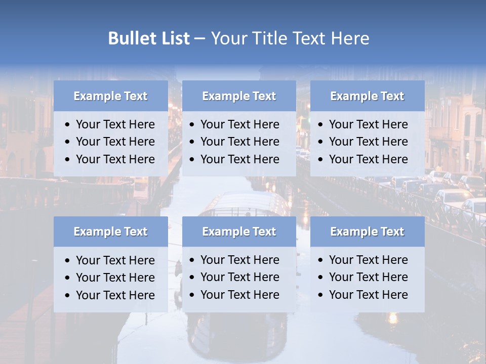 View Of The Milan Canal. Milan, Italy PowerPoint Template