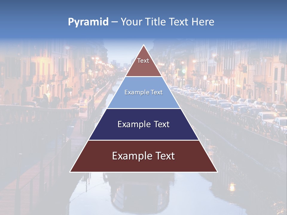 View Of The Milan Canal. Milan, Italy PowerPoint Template