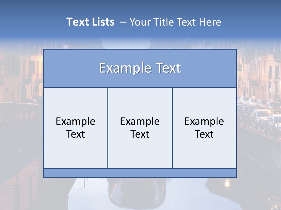 View Of The Milan Canal. Milan, Italy PowerPoint Template