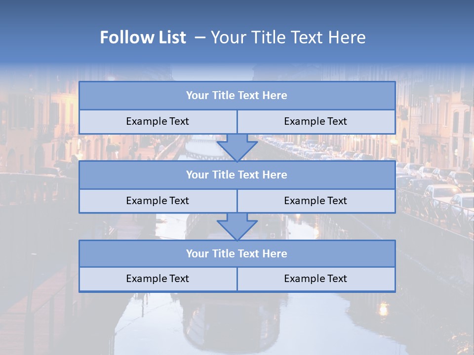 View Of The Milan Canal. Milan, Italy PowerPoint Template