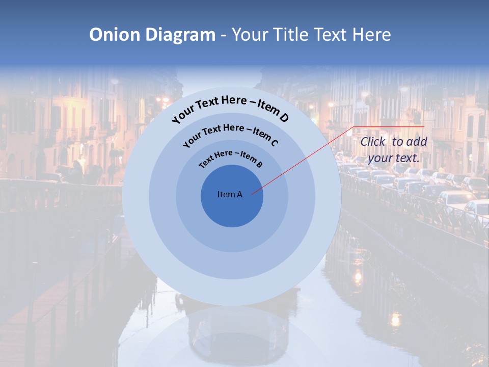 View Of The Milan Canal. Milan, Italy PowerPoint Template