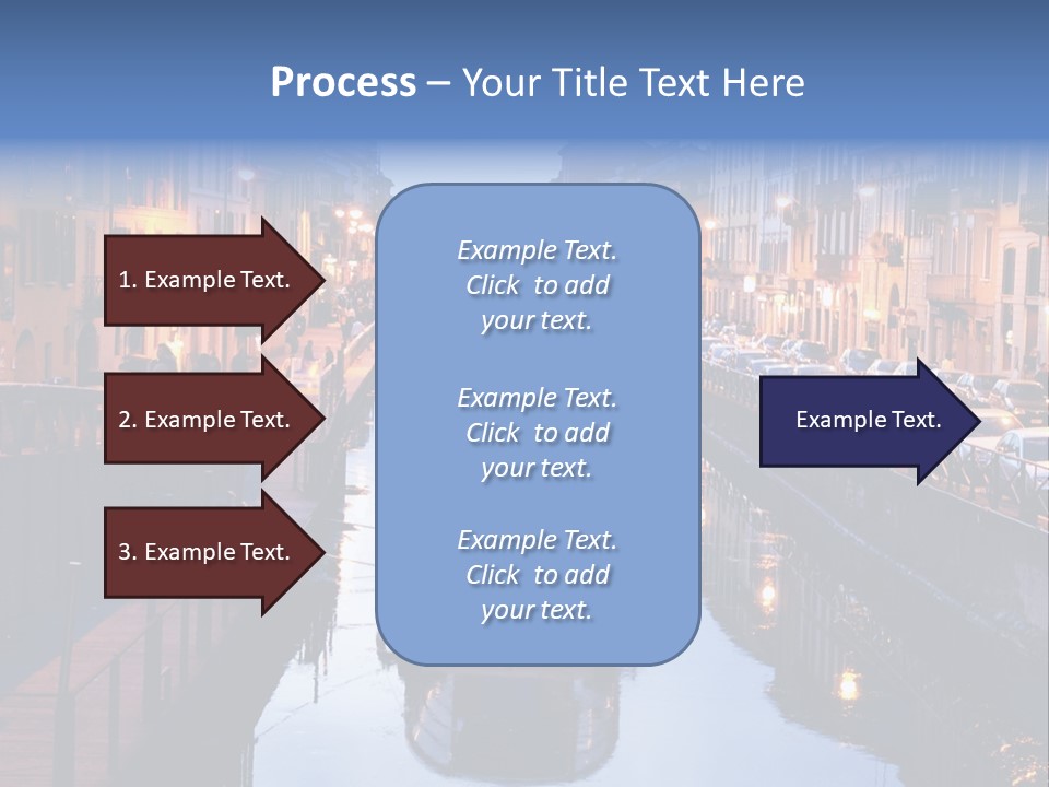 View Of The Milan Canal. Milan, Italy PowerPoint Template