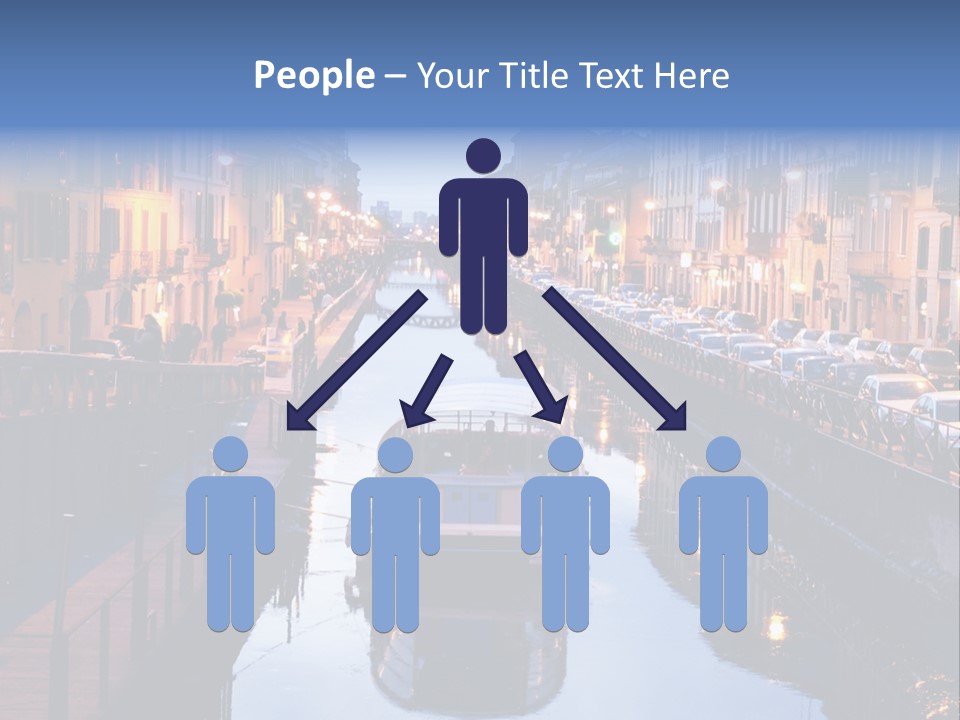 View Of The Milan Canal. Milan, Italy PowerPoint Template