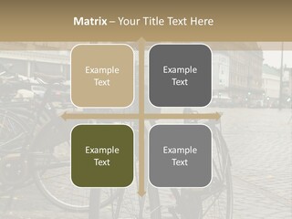 Copenhagen Bycicle PowerPoint Template