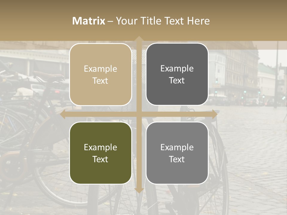 Copenhagen Bycicle PowerPoint Template