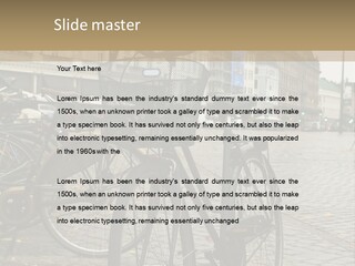Copenhagen Bycicle PowerPoint Template