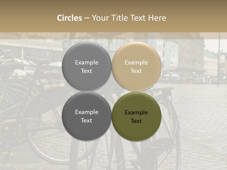 Copenhagen Bycicle PowerPoint Template