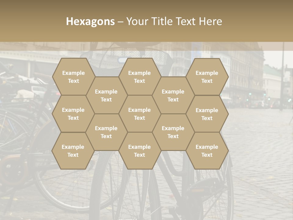 Copenhagen Bycicle PowerPoint Template
