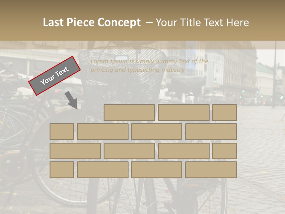Copenhagen Bycicle PowerPoint Template