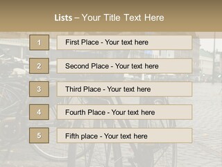 Copenhagen Bycicle PowerPoint Template