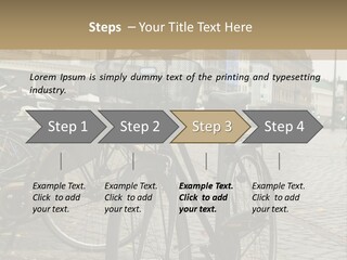 Copenhagen Bycicle PowerPoint Template