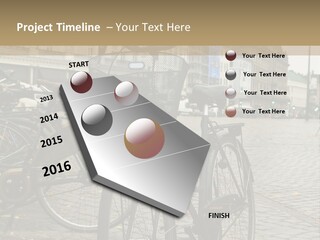 Copenhagen Bycicle PowerPoint Template
