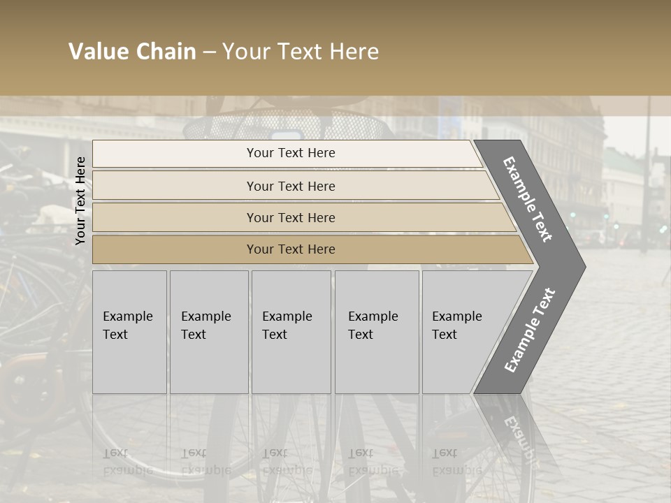 Copenhagen Bycicle PowerPoint Template