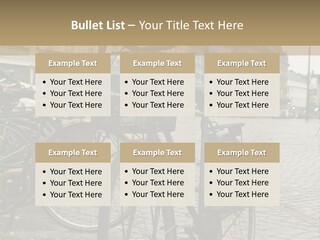 Copenhagen Bycicle PowerPoint Template