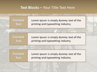 Copenhagen Bycicle PowerPoint Template