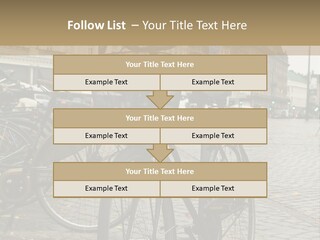 Copenhagen Bycicle PowerPoint Template