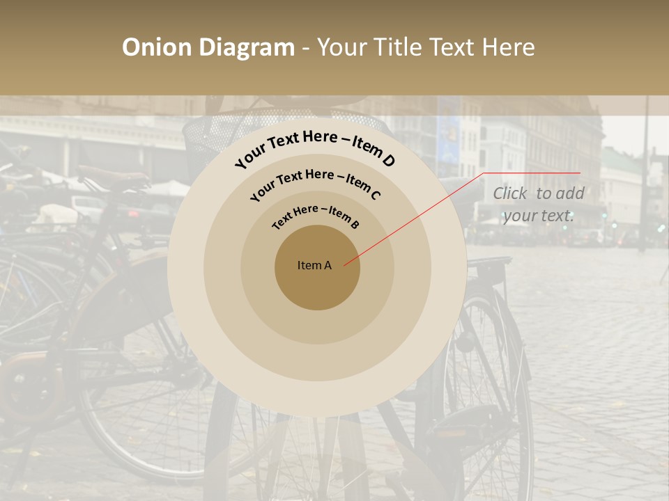 Copenhagen Bycicle PowerPoint Template
