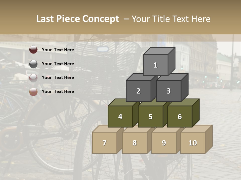 Copenhagen Bycicle PowerPoint Template