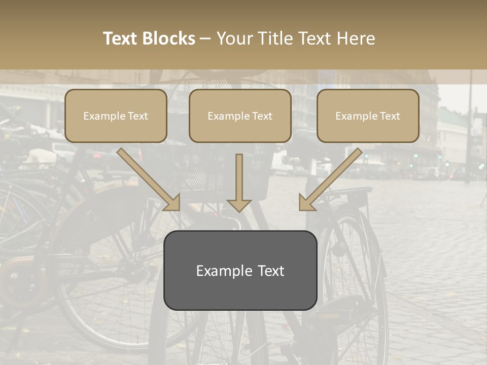 Copenhagen Bycicle PowerPoint Template