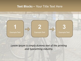 Copenhagen Bycicle PowerPoint Template
