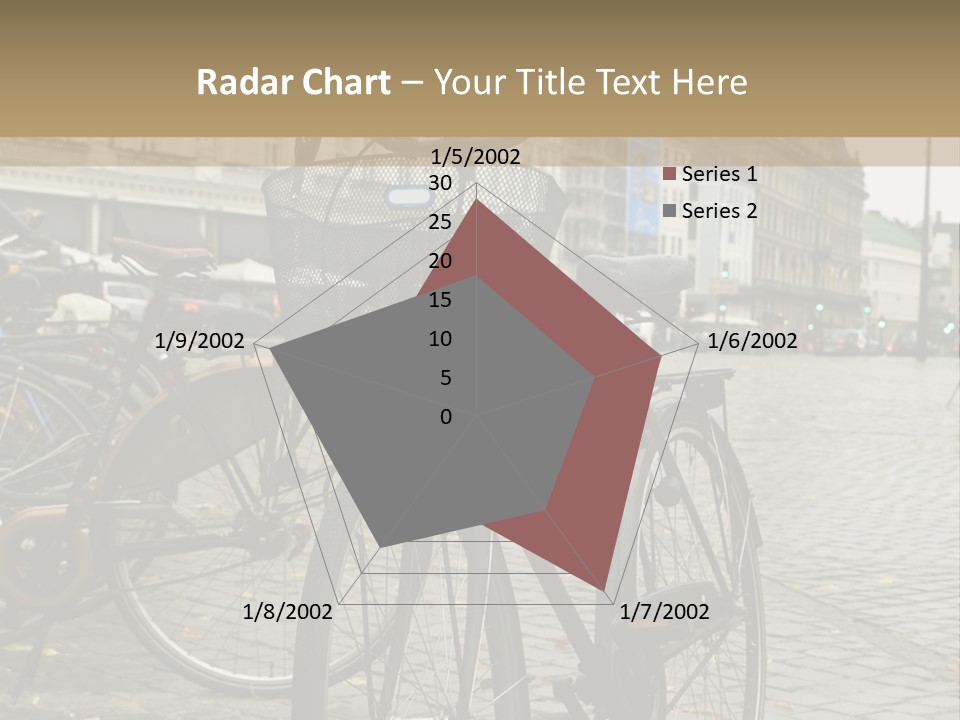 Copenhagen Bycicle PowerPoint Template
