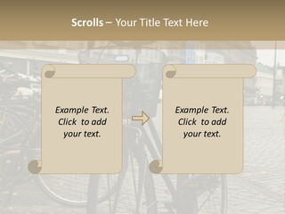 Copenhagen Bycicle PowerPoint Template