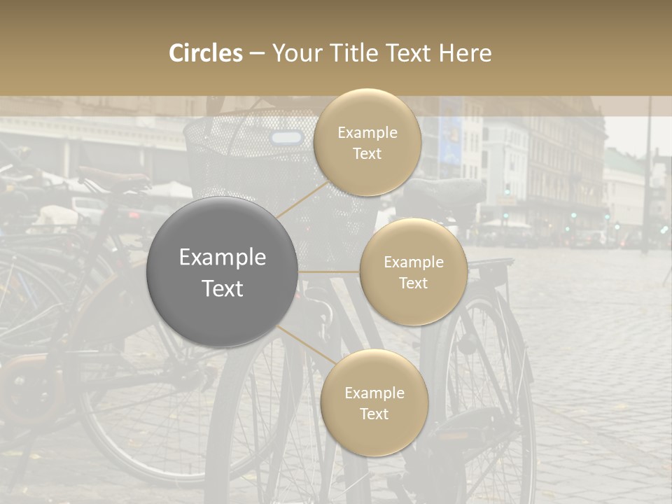 Copenhagen Bycicle PowerPoint Template