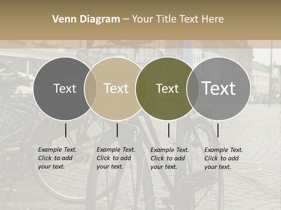Copenhagen Bycicle PowerPoint Template