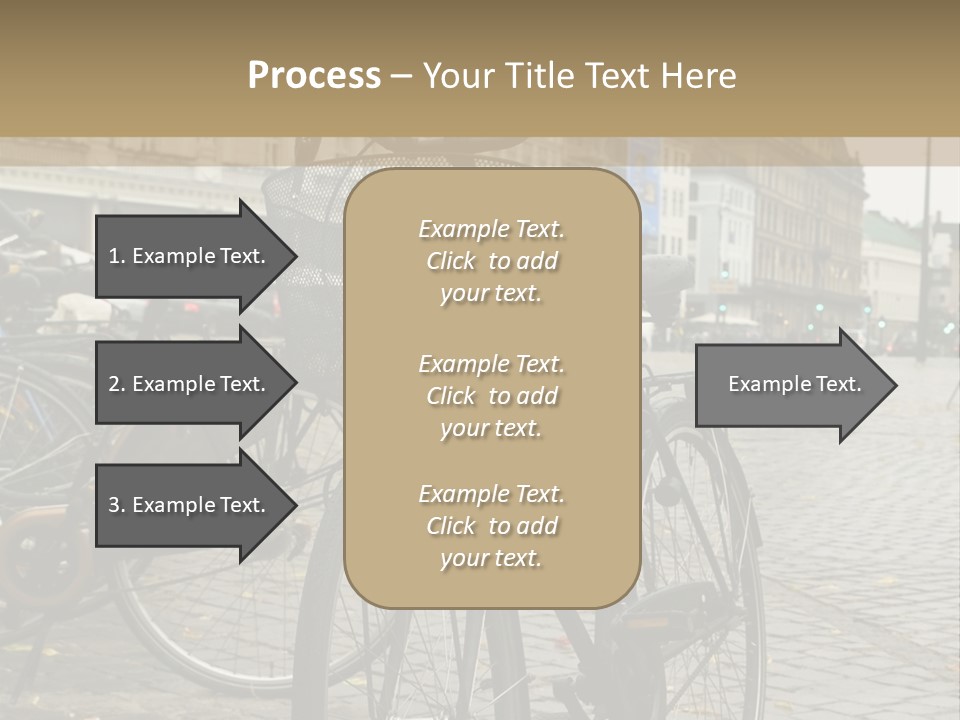 Copenhagen Bycicle PowerPoint Template
