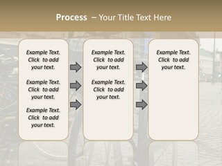 Copenhagen Bycicle PowerPoint Template