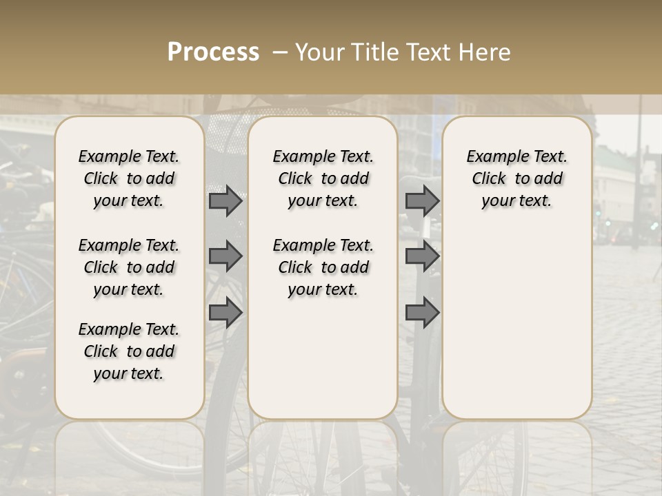 Copenhagen Bycicle PowerPoint Template
