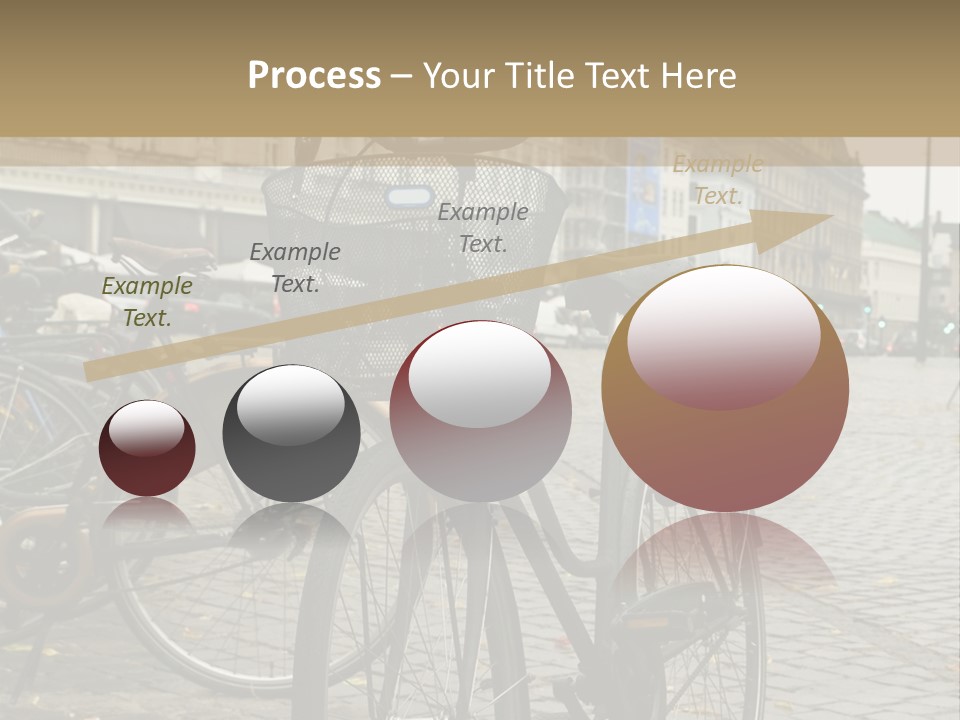 Copenhagen Bycicle PowerPoint Template