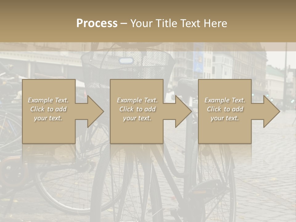 Copenhagen Bycicle PowerPoint Template