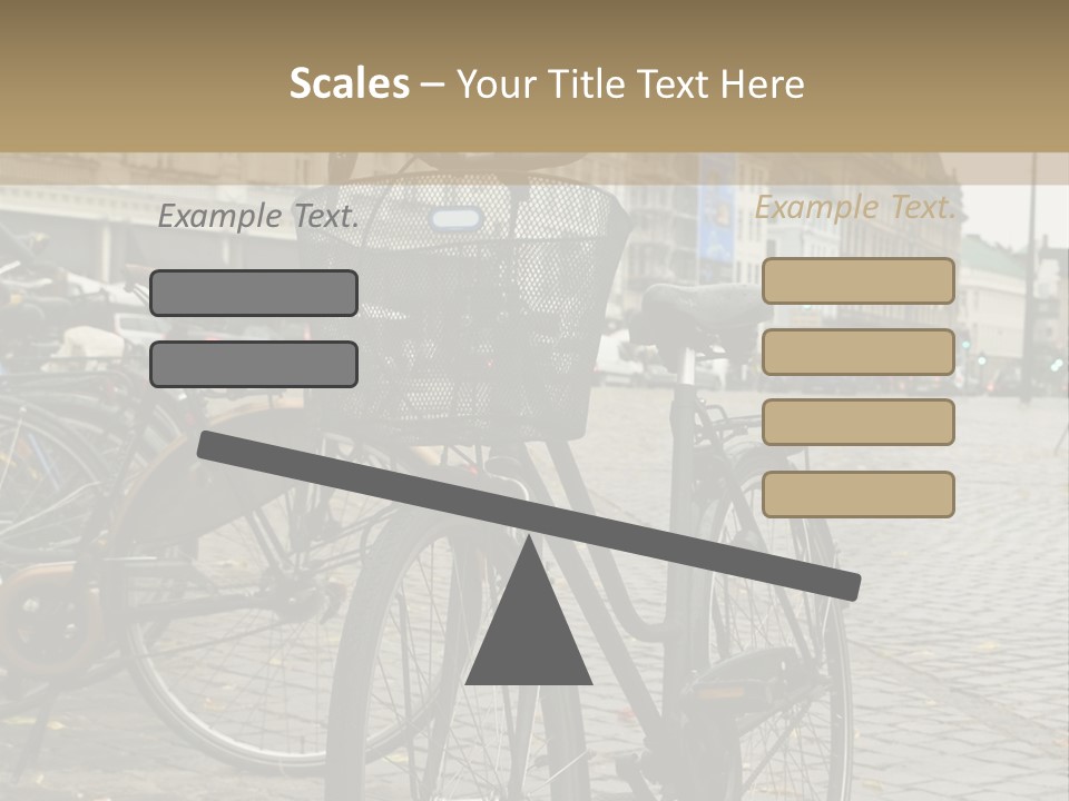 Copenhagen Bycicle PowerPoint Template