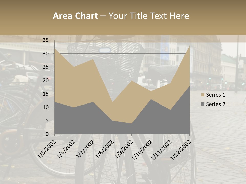 Copenhagen Bycicle PowerPoint Template