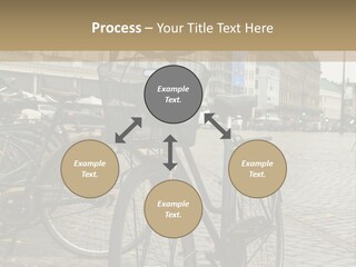 Copenhagen Bycicle PowerPoint Template
