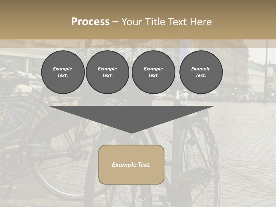 Copenhagen Bycicle PowerPoint Template