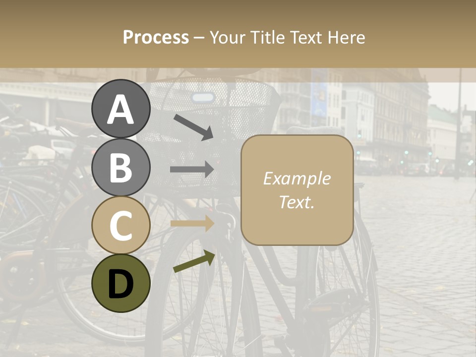 Copenhagen Bycicle PowerPoint Template