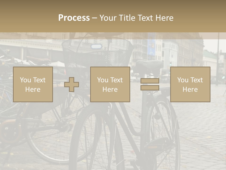 Copenhagen Bycicle PowerPoint Template