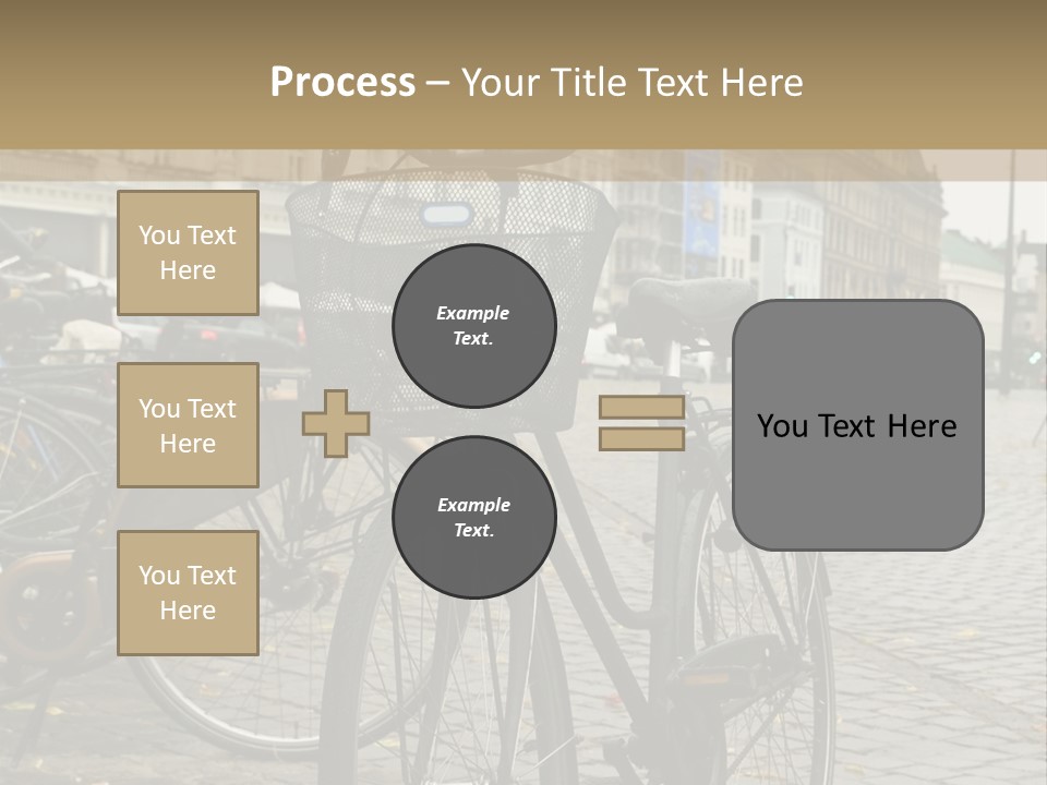 Copenhagen Bycicle PowerPoint Template