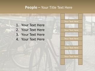 Copenhagen Bycicle PowerPoint Template