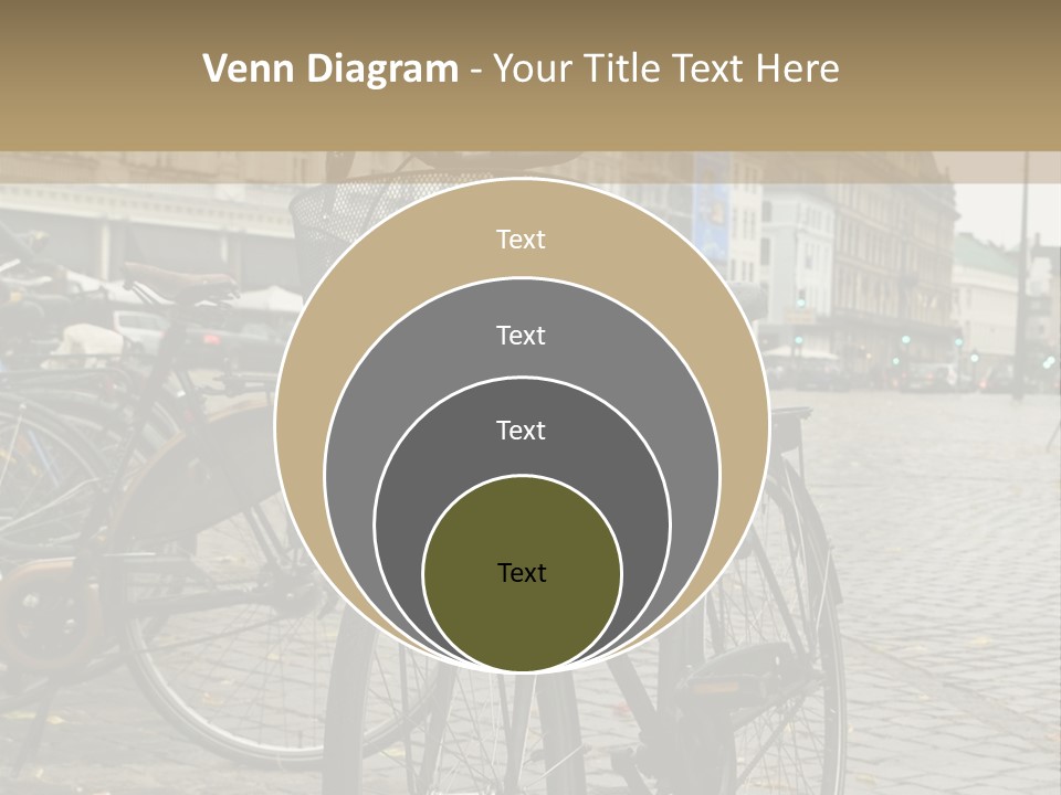 Copenhagen Bycicle PowerPoint Template