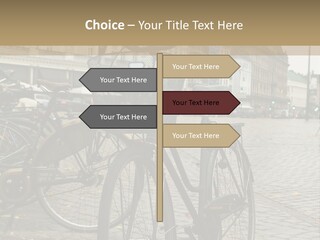 Copenhagen Bycicle PowerPoint Template