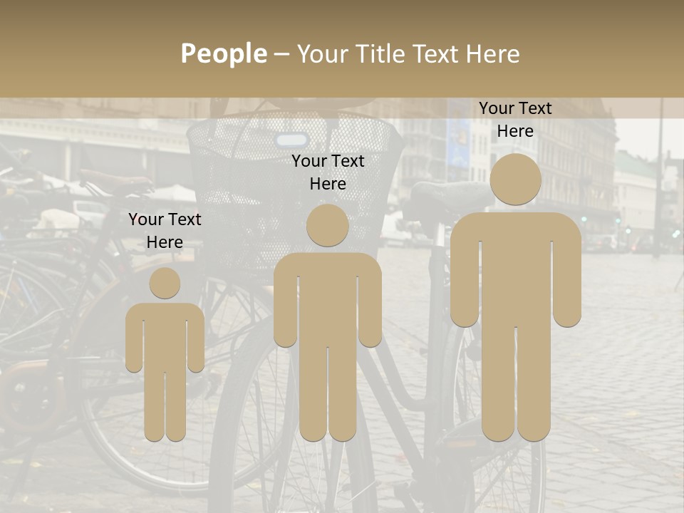 Copenhagen Bycicle PowerPoint Template