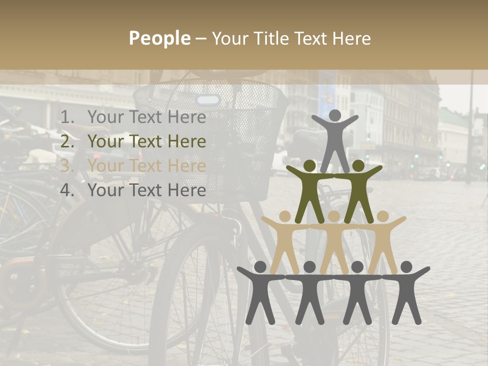 Copenhagen Bycicle PowerPoint Template