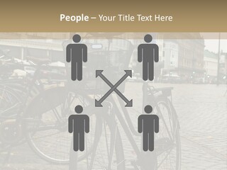 Copenhagen Bycicle PowerPoint Template